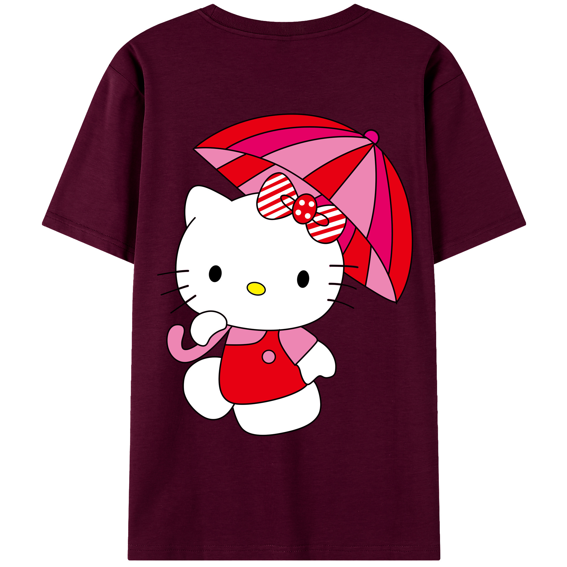 （画像用） Hello Kitty ハローキティ レディース半袖Tシャツ(バックプリント)